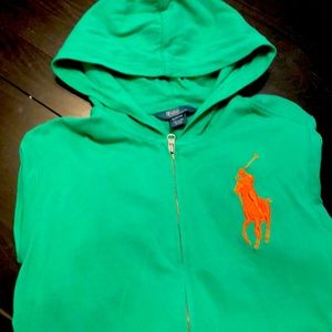 Green boys Polo zip up